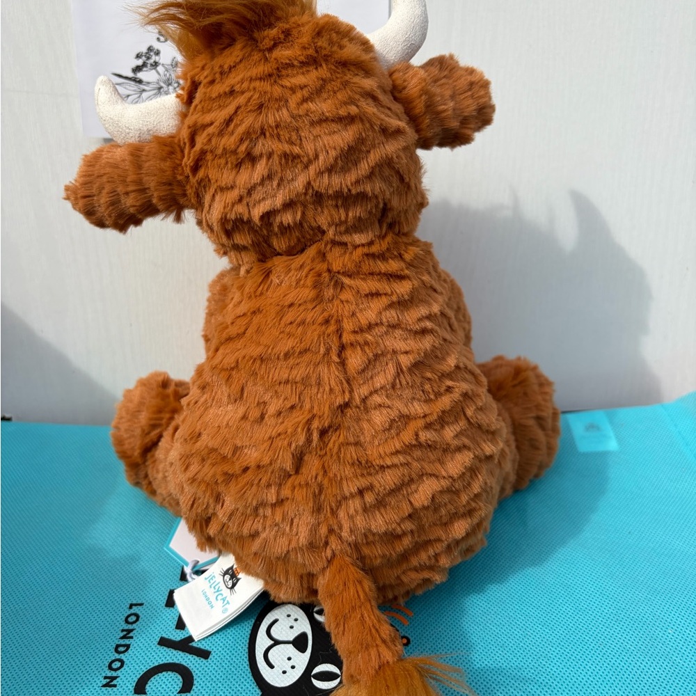 Jellycat FUDDLEWUDDLE HIGHLAND COW - Medium 8" Plush - Brand New with Tags - Picture 3 of 9